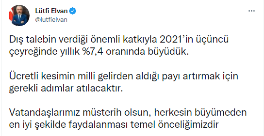 Bakan Elvan'dan 'büyüme' açıklaması: Herkes en iyi şekilde yararlanacak