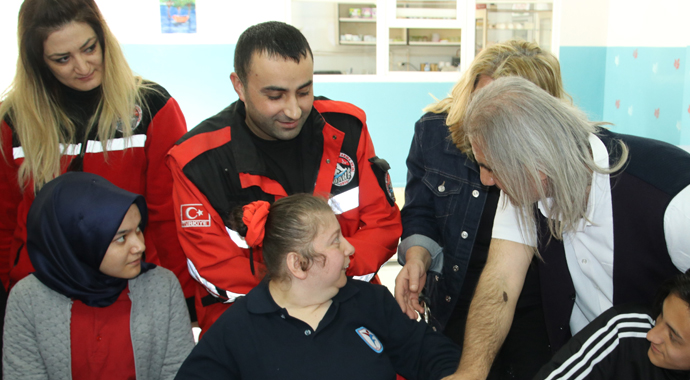 Engelli kadının en büyük hayali gerçekleştirildi