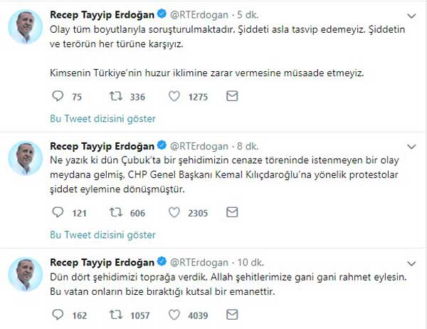 Cumhurbaşkanı Erdoğan'dan Kılıçdaroğlu açıklaması