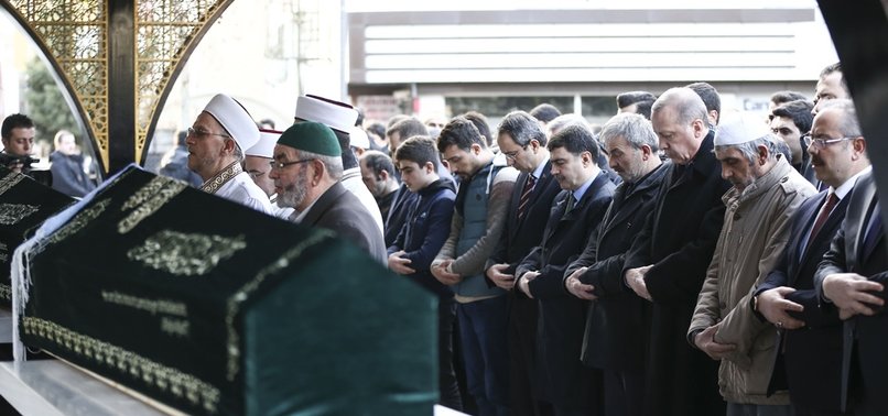 Erdoğan cenaze namazına katıldı