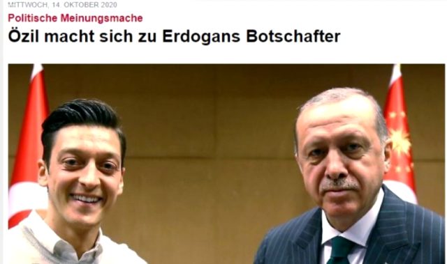 Alman basınından Azerbaycan'a destek veren Mesut Özil'e: Erdoğan'ın elçiliğini yapıyor