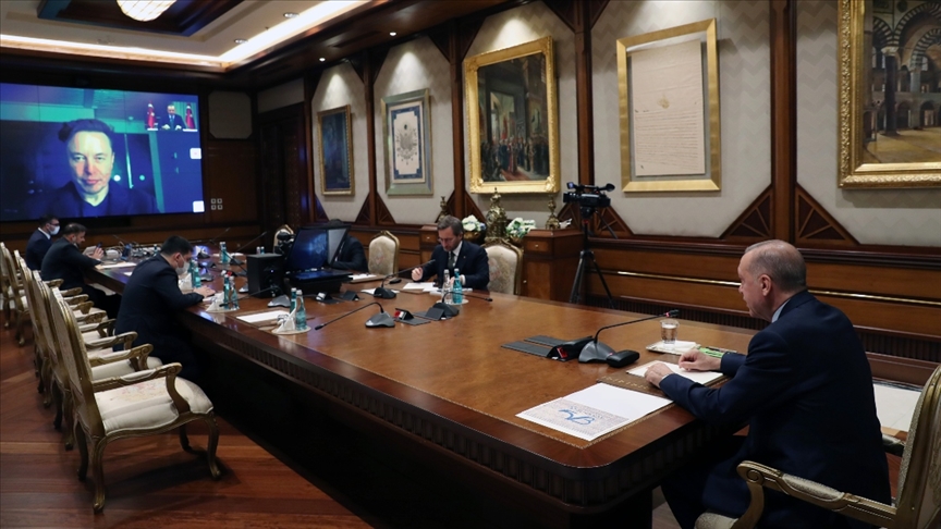 Cumhurbaşkanı Erdoğan, Elon Musk ile görüştü