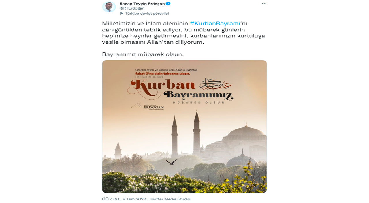 Cumhurbaşkanı Erdoğan'dan ve siyasilerden Kurban Bayramı mesajları