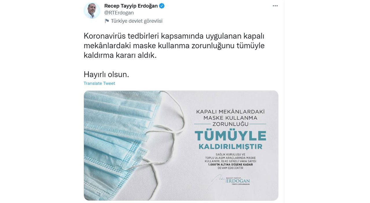 Dikkat çeken detay: Cumhurbaşkanı Erdoğan’dan Bilim Kurulu üyelerine maske hatırlatması