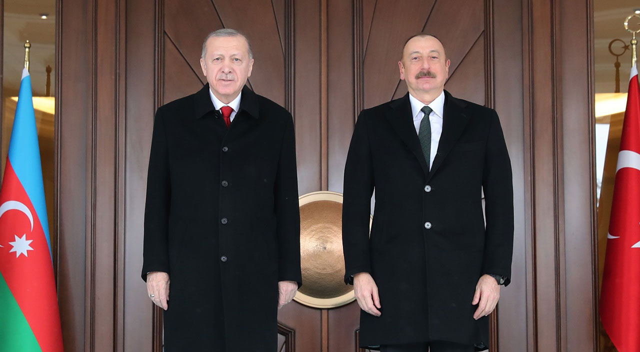 Cumhurbaşkanı Erdoğan İlham Aliyev ile görüştü