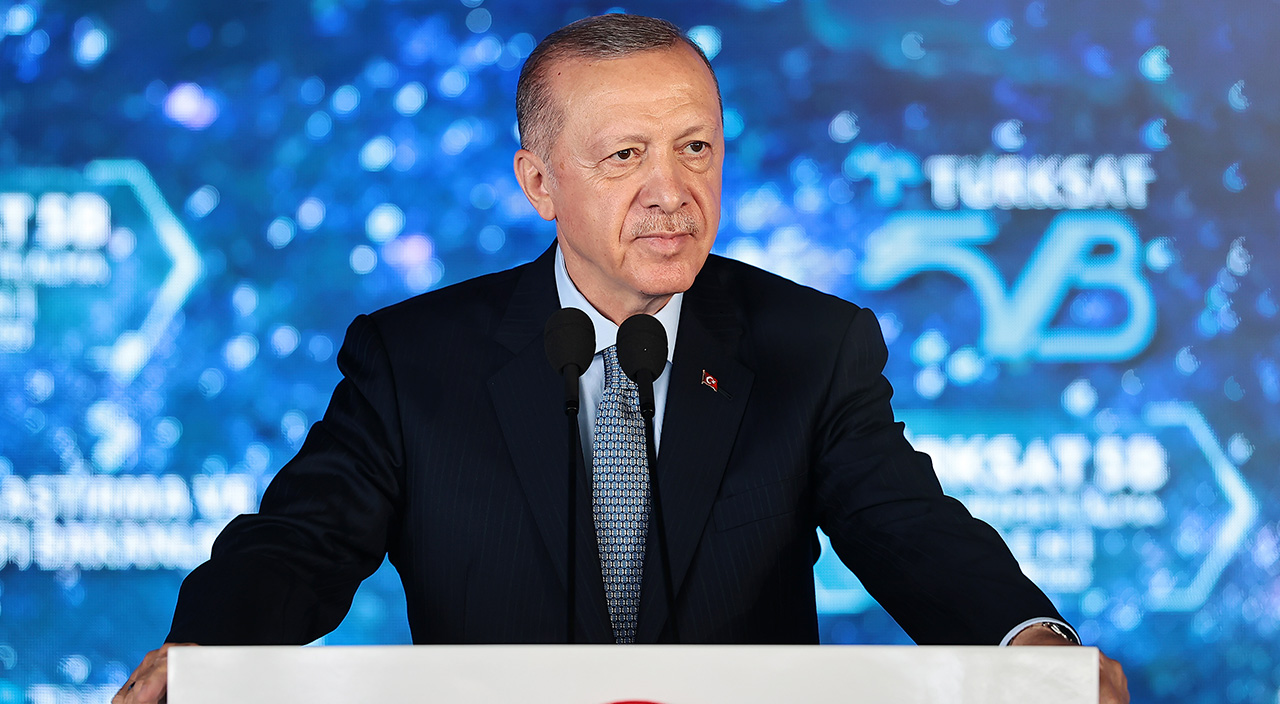 Cumhurbaşkanı Erdoğan butona bastı! Türksat 5B uydusu hizmete açıldı