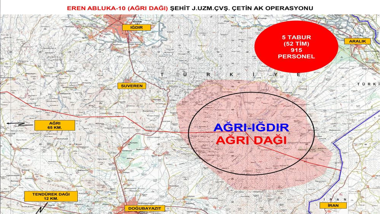 Eren Abluka-10 Ağrı Dağı operasyonu başlatıldı: PKK’ya kaçacak delik yok!
