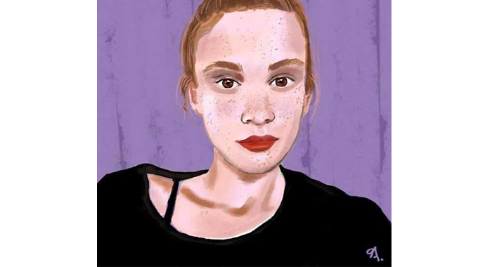 Ahsen Eroğlu, resim yeteneğiyle de dikkat çekiyor