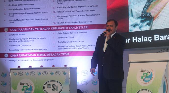 Bakan Eroğlu: Niğde'de 204 milyonluk 14 tesisin açılışını yaptı