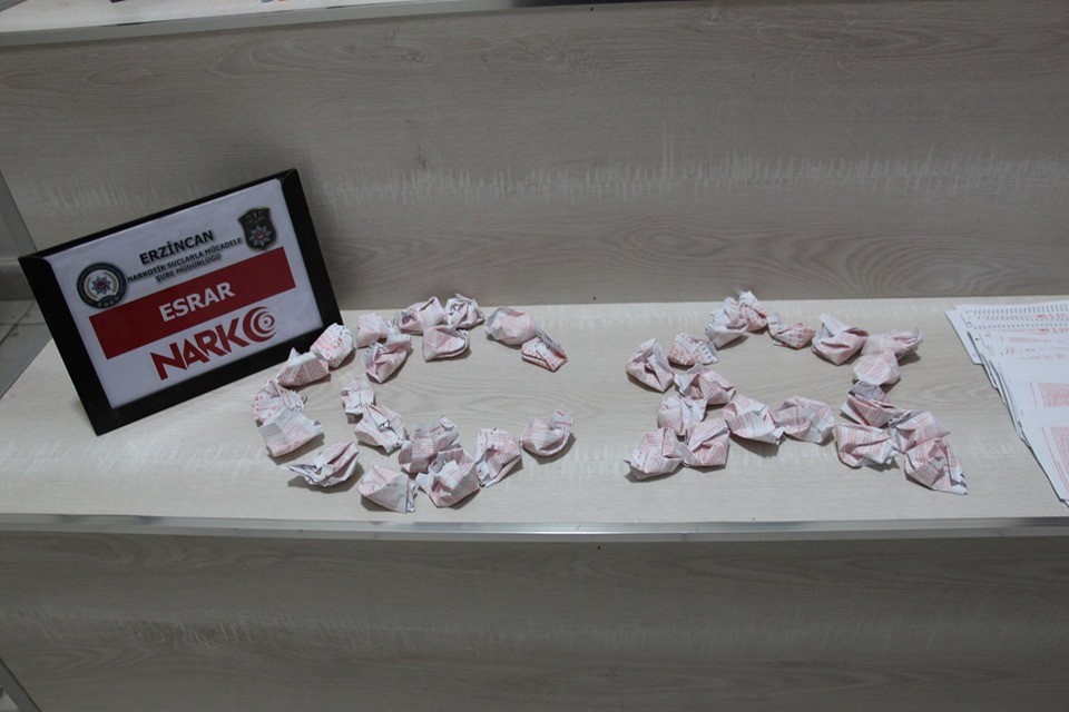 Erzincan’da uyuşturucu operasyonu: 3 tutuklama