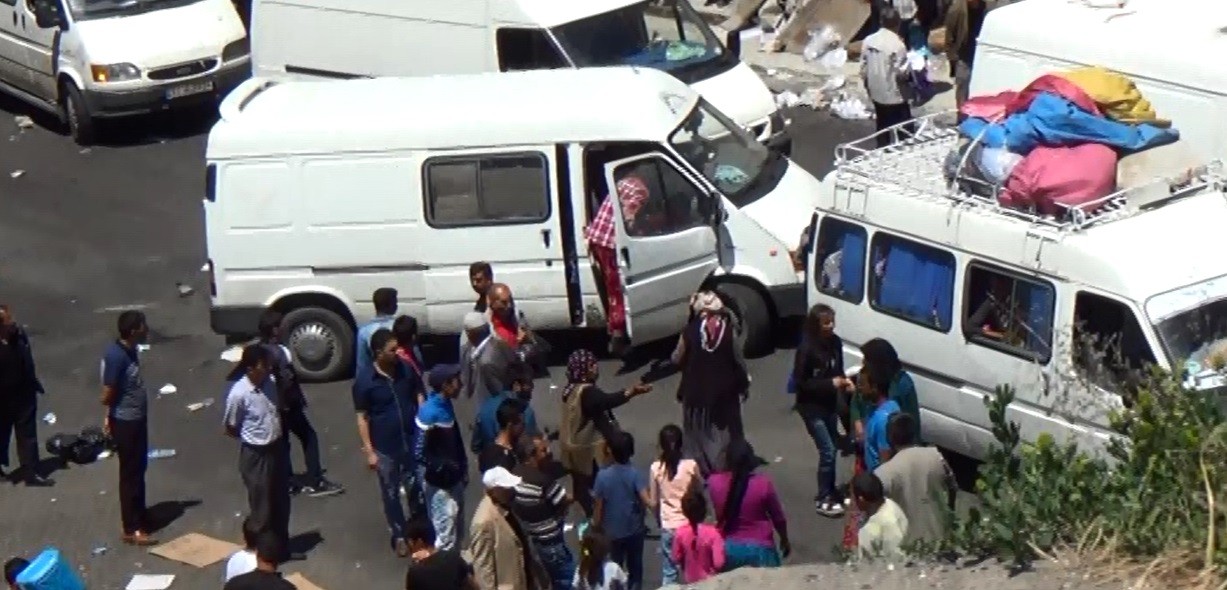 Erzurum'da meydan muharebesi gibi kavga