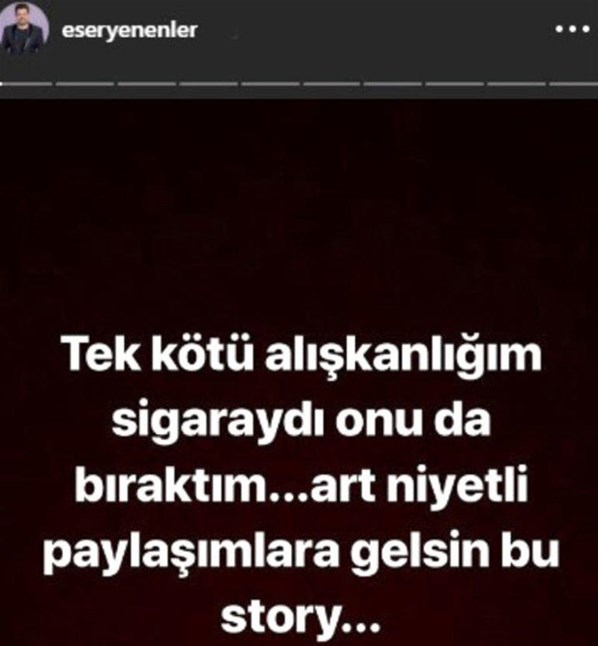 Eser Yenenler o iddialara açıklık getirdi