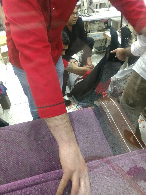 Eşini vuran kocayı yakalayıp tuvalete kilitlediler