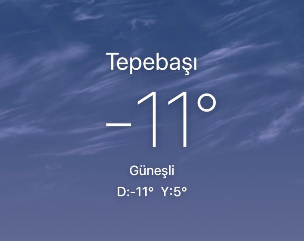 Eskişehir -11'i gördü, vatandaş battaniye tedbiri aldı