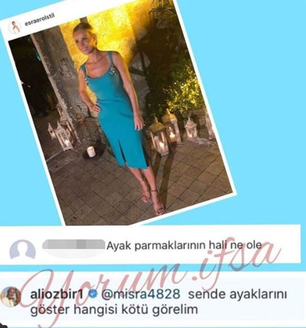 Esra Erol'un eşinden parmak cevabı