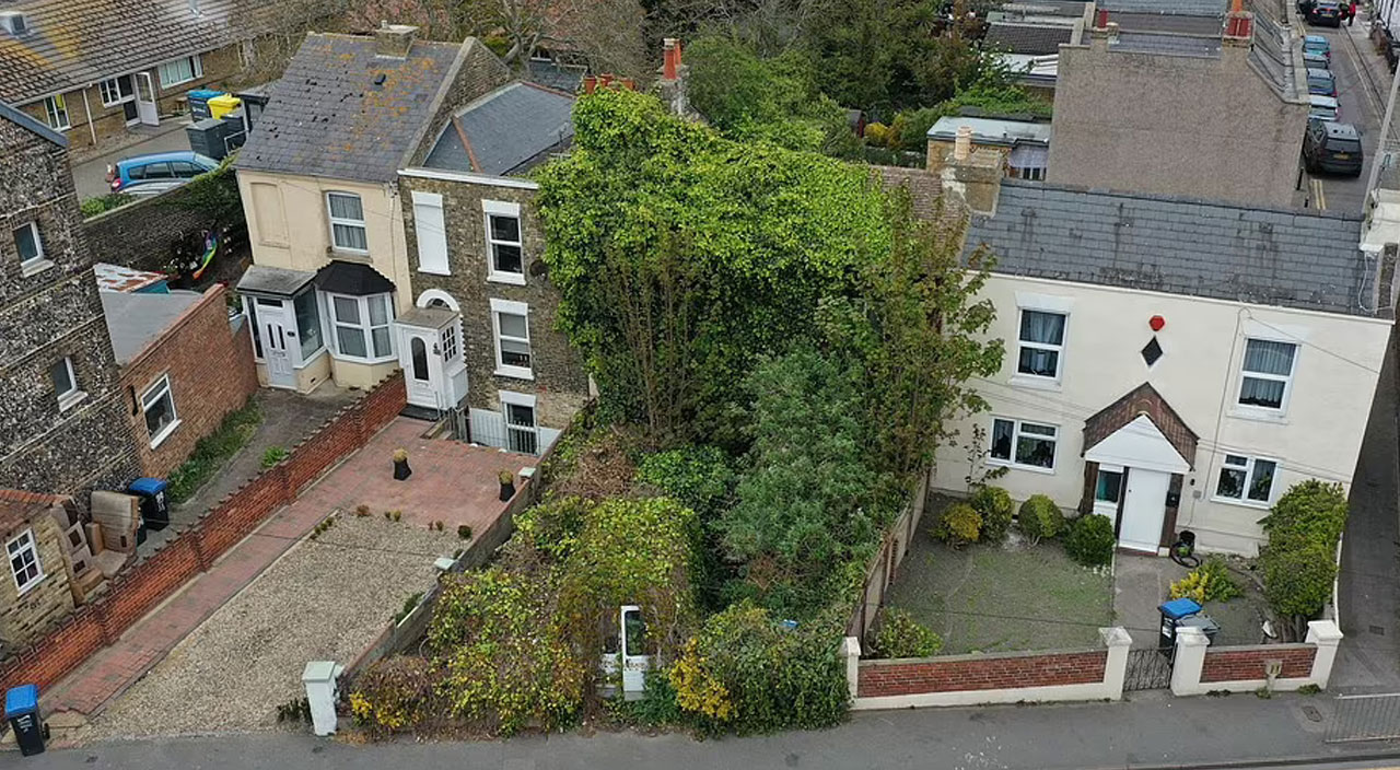 Ev ve arabası bitkilerin içinden ancak 2 günlük çalışmayla kurtarıldı