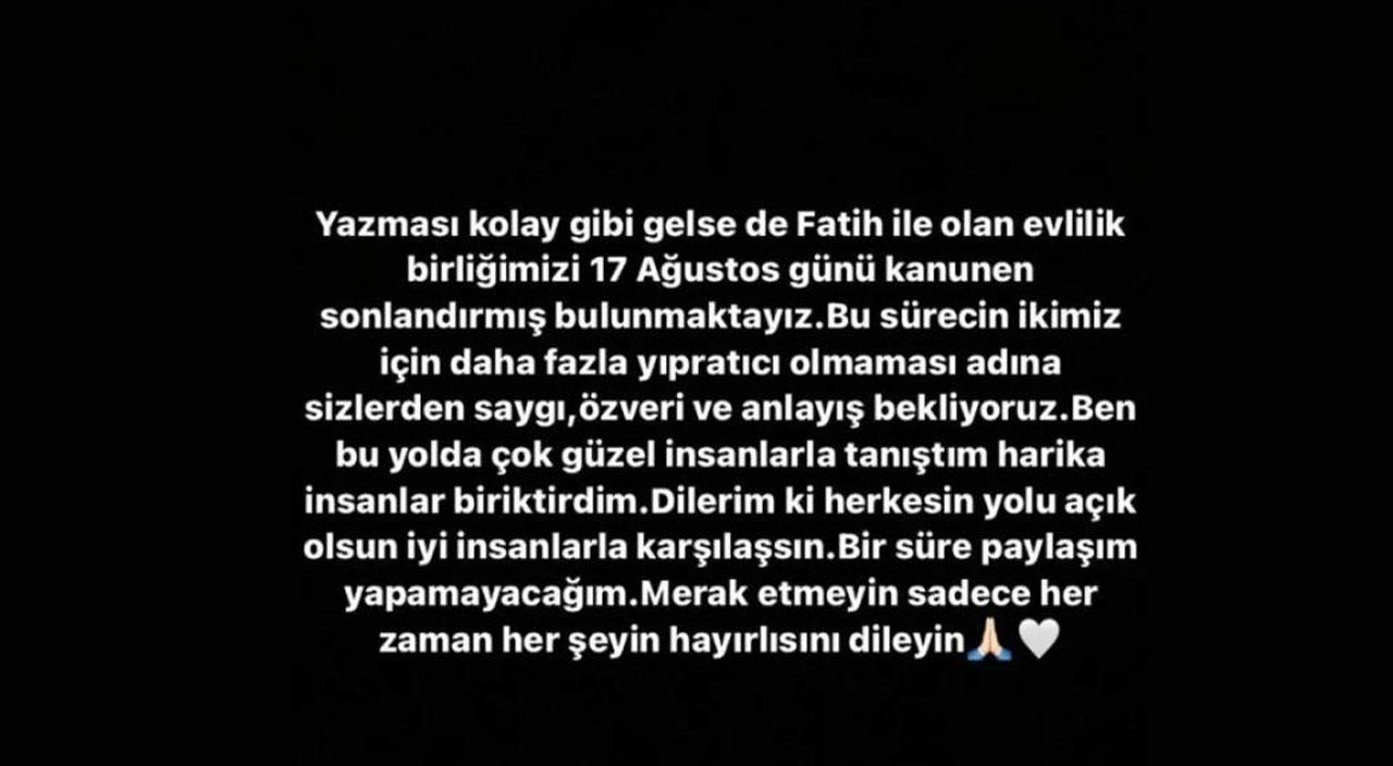 ‘Kafalar’ kanalı üyesi Fatih Yasin ile eşi tek celsede boşandı: ‘Herkesin yolu açık olsun’ ‘Kafalar’ kanalı üyesi Fatih Yasin ile eşi tek celsede boşandı: ‘Herkesin yolu açık olsun’