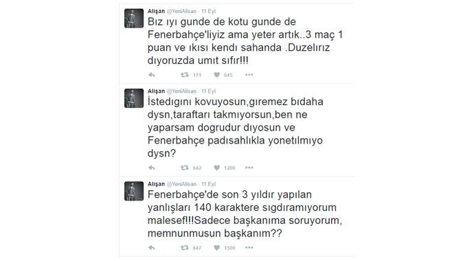 Alişan'dan Yıldırım'a sitem: Yeter artık