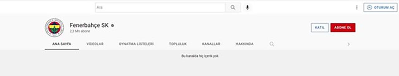 Fenerbahçe'nin YouTube hesabı çalındı, ismi bile değiştirildi!