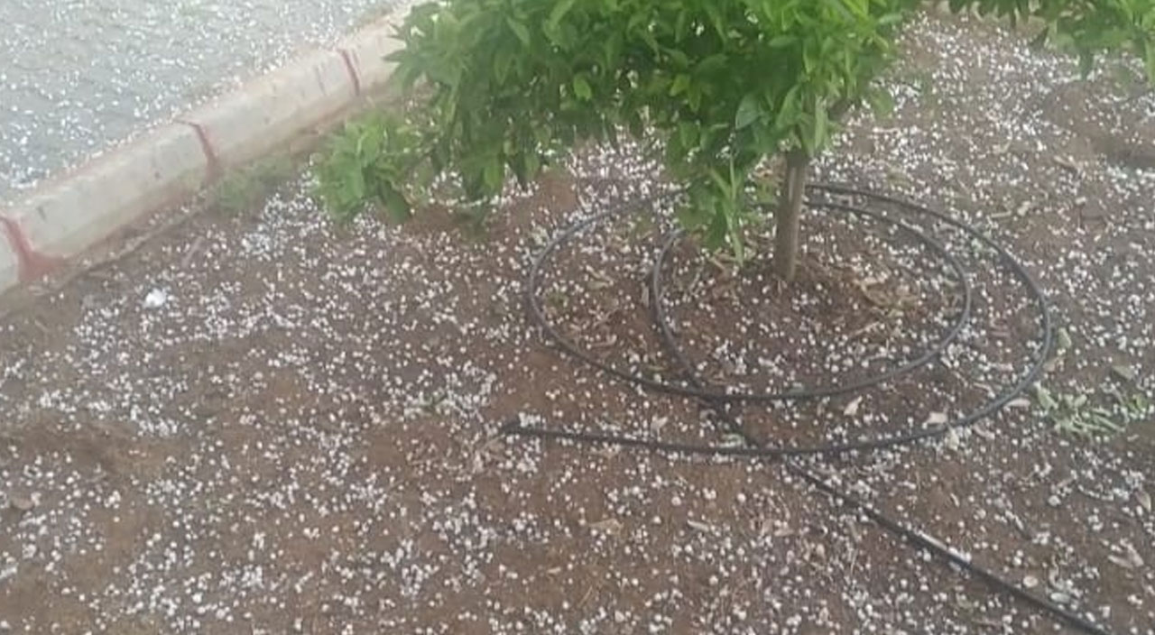 Mayıs ayında dolu yağdı