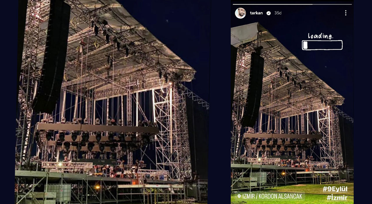 Hayranları gün sayıyordu: İzmir’de Tarkan’ın konser vereceği sahne çöktü