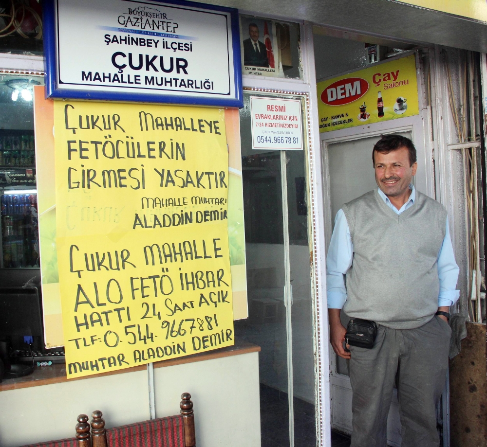Gaziantepli muhtar ’FETÖ ihbar hattı’ açtı