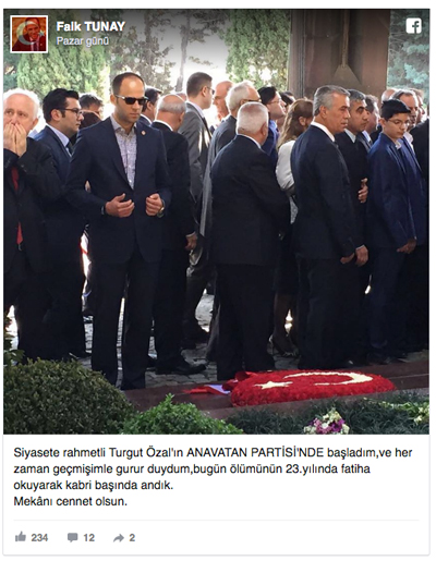 Önce Özal'ın kabrine gitti sonra CHP'den istifa etti