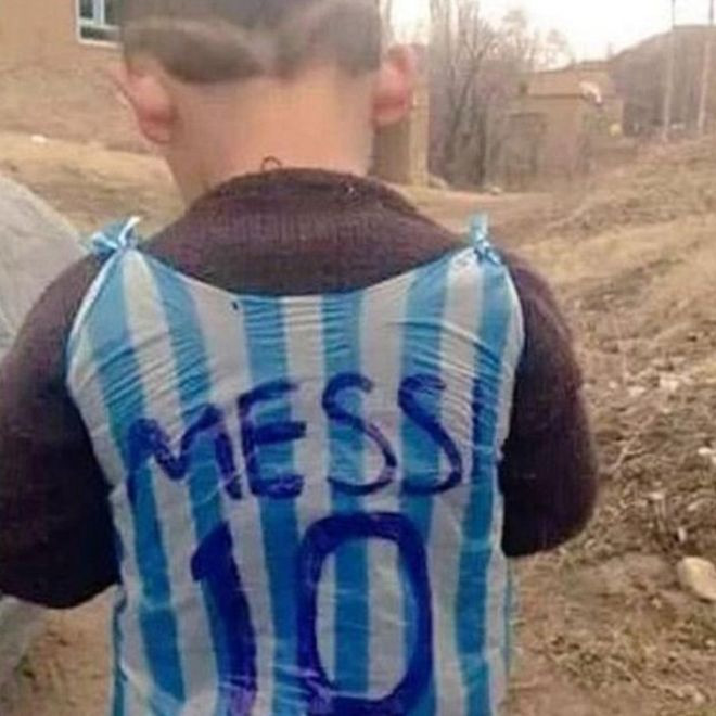Poşet forma giyen Messi bulundu Poşet forma giyen Messi bulundu