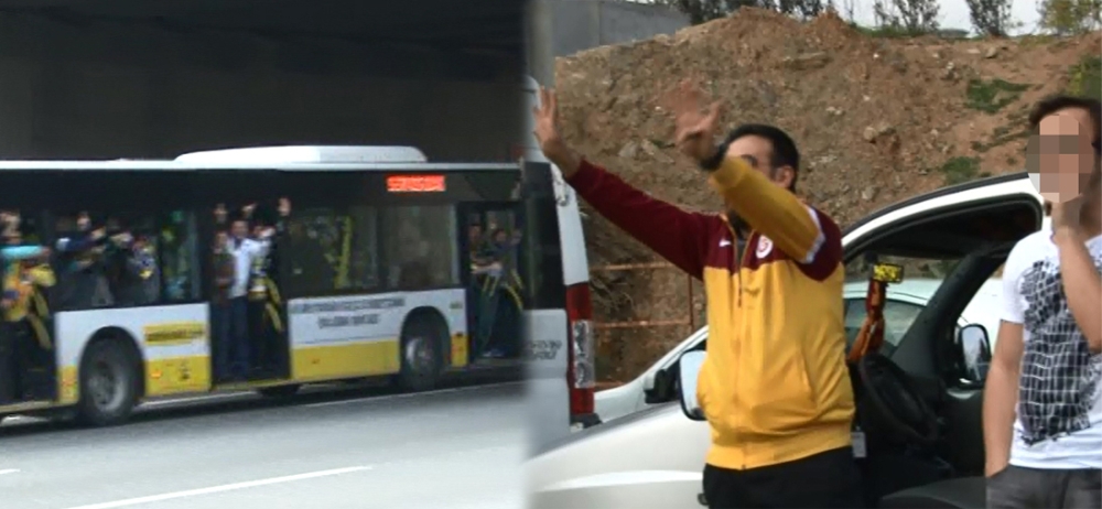 FB-GS taraftarları karşı karşıya geldi