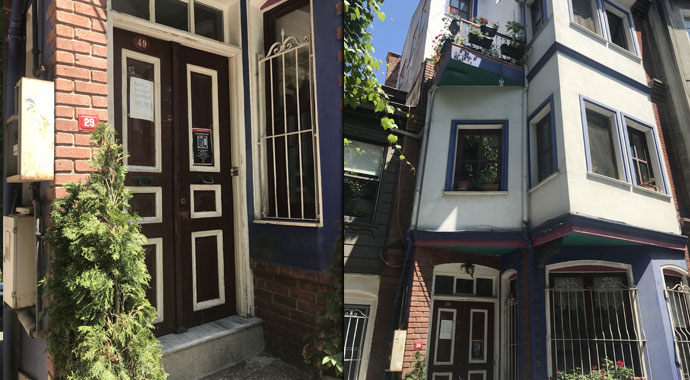 Evinin önünde fotoğraf çektiren gelin-damatlar ev sahibini canından bezdirdi