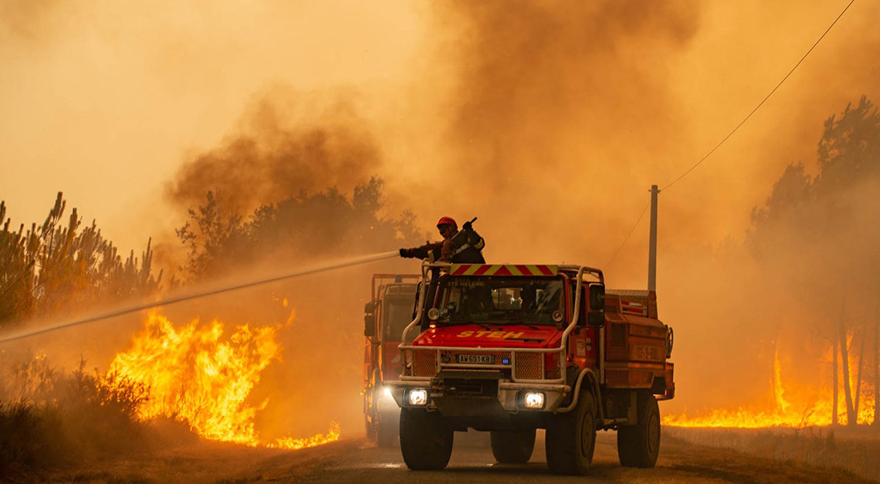 Fransa'nın güneyindeki orman yangınlarında 6 bin hektar kül oldu