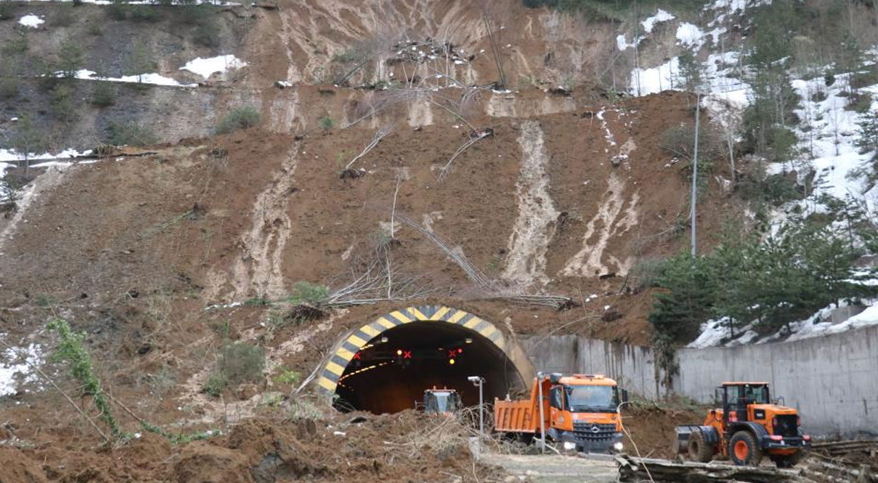Heyelan sebebiyle kapanan Bolu Dağı Tüneli'nde son durum: Yarın açılması bekleniyor