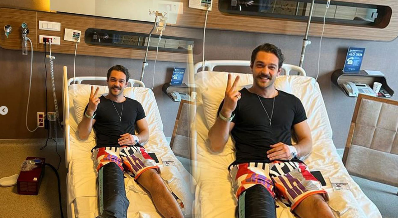 Furkan Andıç sette kaza geçirmişti: Ameliyat sonrası hasta yatağından ilk poz geldi