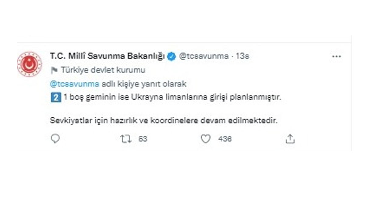 Tahıl sevkiyatında son durum: 4 gemi daha yola çıktı