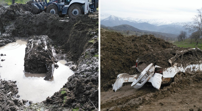 Diyarbakır'da teröristlere ait iki sığınak imha edildi