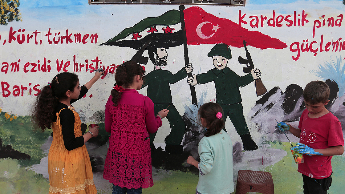 İdlibli grafiti sanatçısından Barış Pınarı Harekatı'na destek