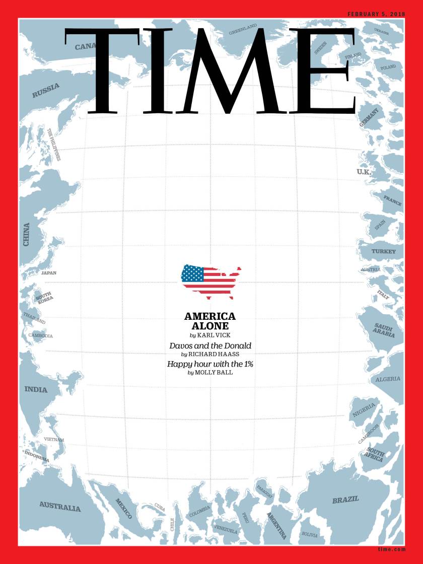 Amerika'nın yalnızlığı Time'ın kapağında