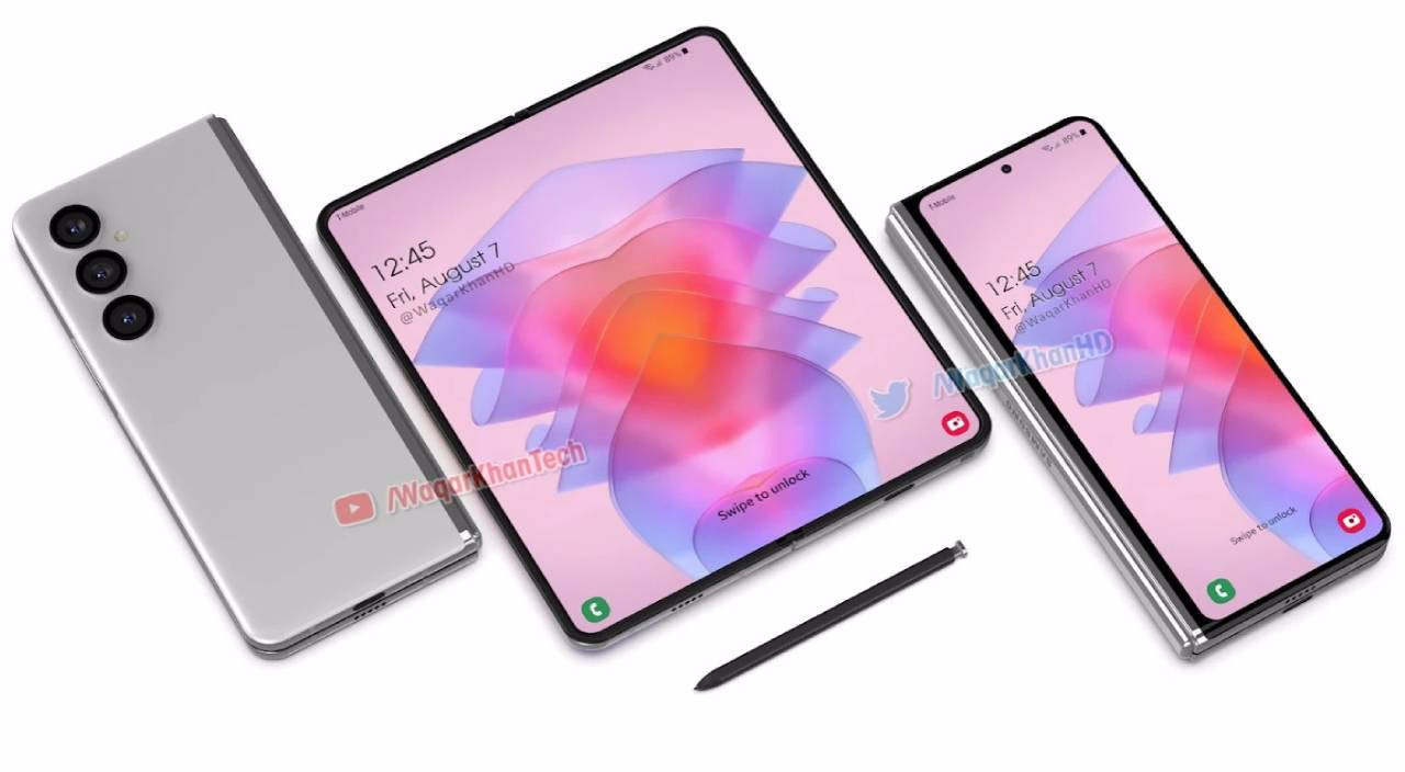 Galaxy Z Fold 4 katlanabilir telefonun tasarımı ortaya çıktı