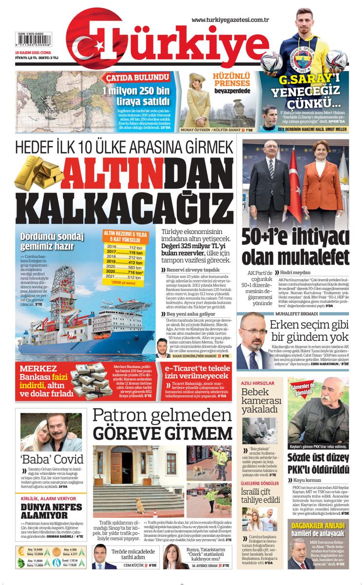 Altın rezervi 5 yılda 5 kat yükseldi