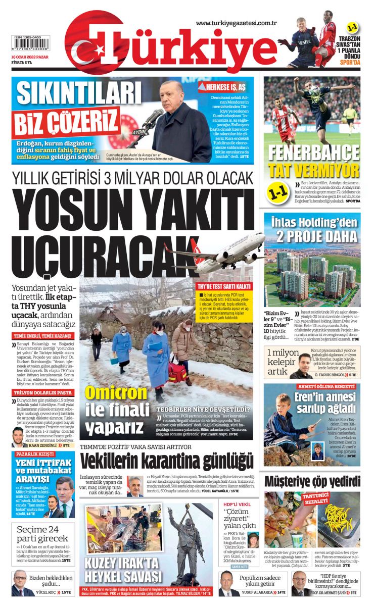 Yosundan jet yakıtı uçuracak