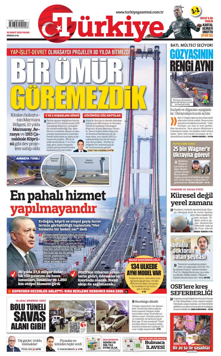 Yap-İşlet-Devret olmasaydı bir ömür göremezdik