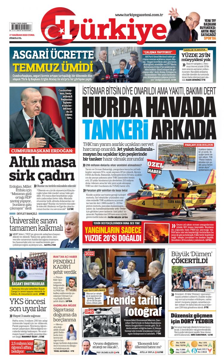 Müzelik uçaklara söndürme görevi