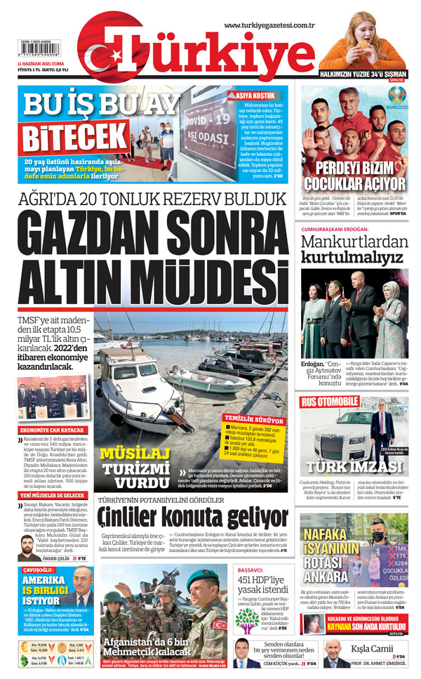 Gazdan sonra altın müjdesi