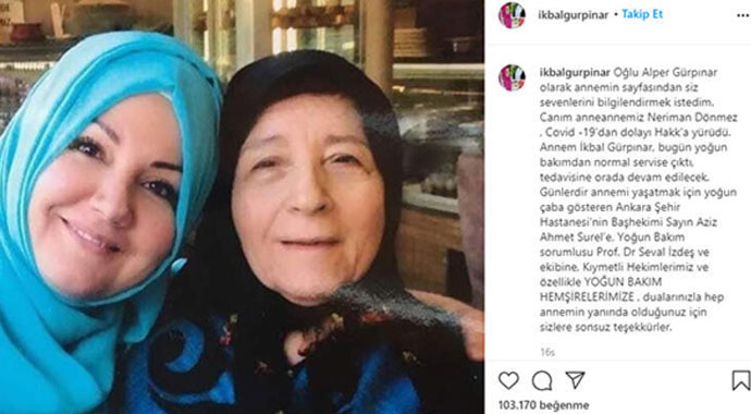 İkbal Gürpınar'ın annesi Neriman Dönmez hayatını kaybetti