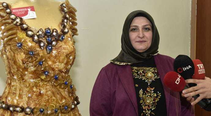 Bu gelinliğin başka bir benzeri yok