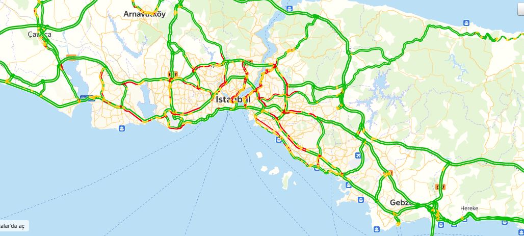 Okullar açıldı..Trafik yoğunluğu başladı