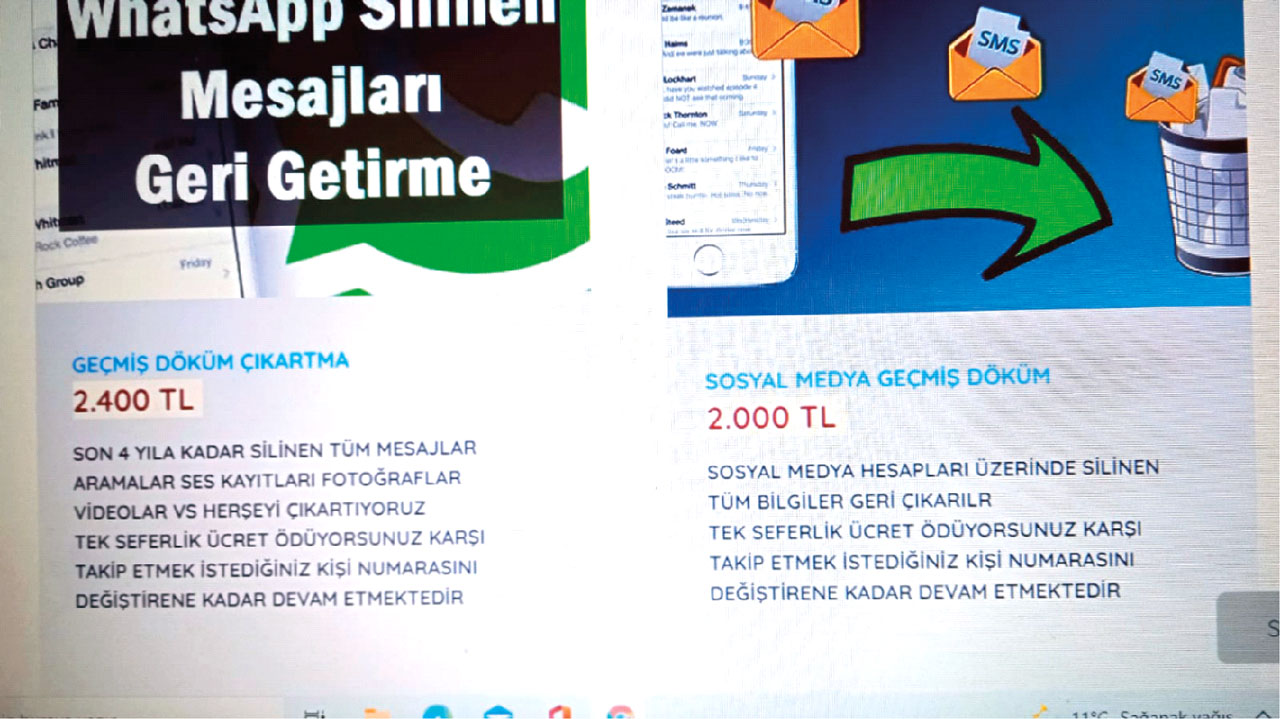 Dikkat takiptesiniz! 1000 liraya casus yazılım