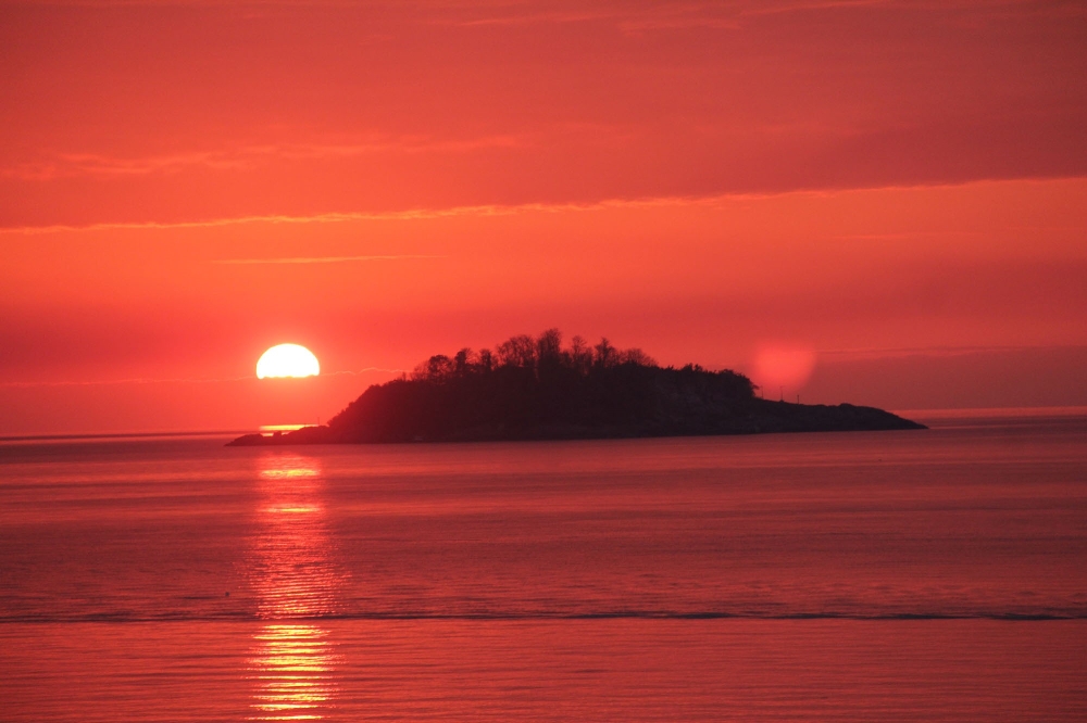 Giresun’da kartpostallık gün batımı