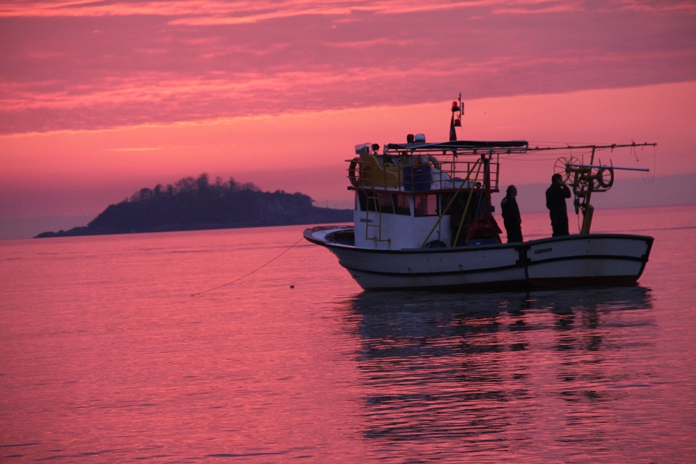 Giresun’da kartpostallık gün batımı
