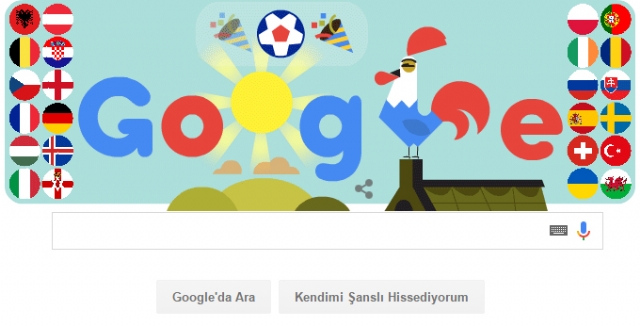 Google'dan EURO 2016 sürprizi